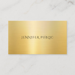 Gold Look Elegant Simple Professional Template Business Card