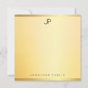 Gold Look Elegant Template Modern Simple Monogram