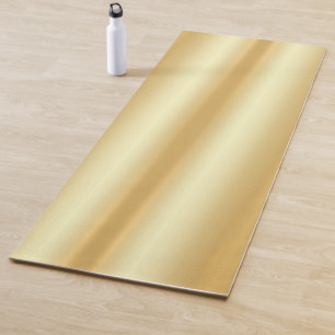 Gold Look Fitness Trendy Modern Elegant Template Yoga Mat