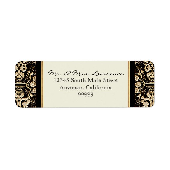 Gold Look, Lace Baroque Art Nouveau Deco 20s Style (Front)