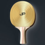Gold Look Monogram Elegant Template Personalised Ping Pong Paddle<br><div class="desc">Gold Look Monogram Elegant Template Personalised Ping Pong Paddle.</div>