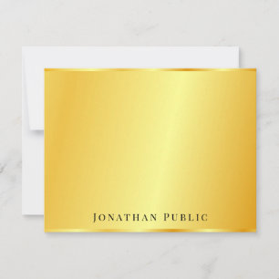 Gold Look Personalised Elegant Trendy Template