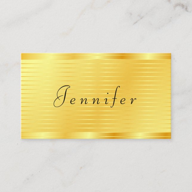 Gold Look Template Professional Modern Elegant Business Card (Front)