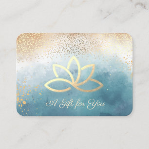 Gold Lotus,Confetti,Paint Splash  Discount Card