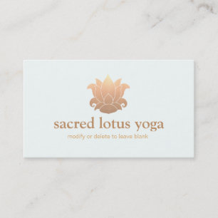 Gold Lotus Flower Holistic Healing and Wellness 2 Business Card