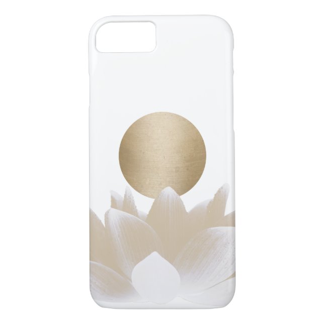 Gold Lotus Flower & Sun Elegant Case-Mate iPhone Case (Back)