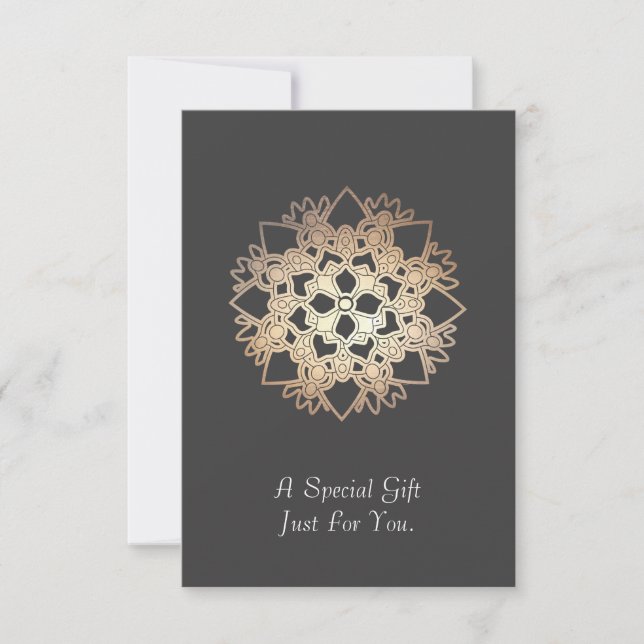 Gold Lotus Healing Arts Gift Card or Announcement (Front)