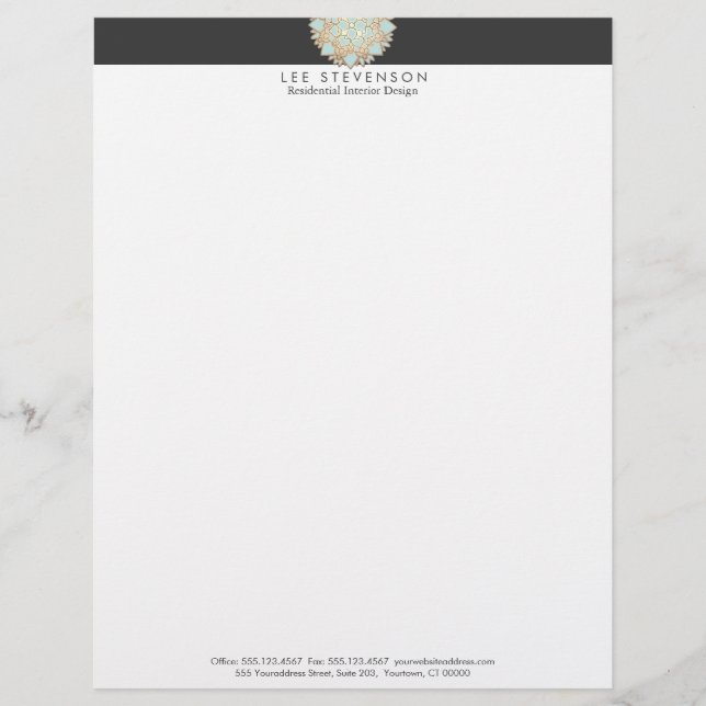 Gold Lotus Letterhead (Front)