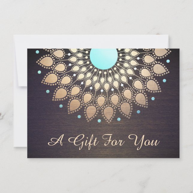 Gold Lotus massage Therapist Gift Certificate (Front)