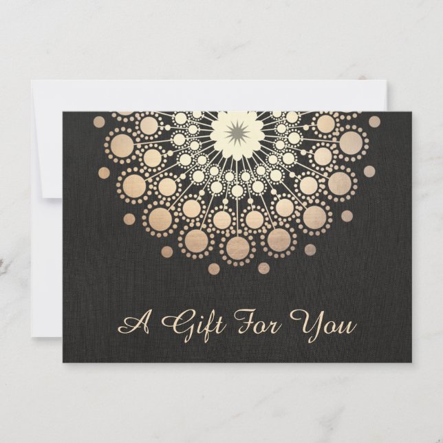Gold Lotus Salon and Spa Gift Certificate (Front)