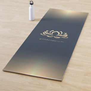 Gold Lotus Spa Beauty Salon Monogram Yoga Mat