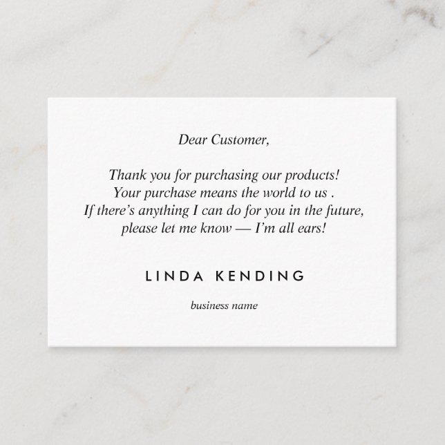 Gold Lotus yoga | Grey Thank you for your purchase Enclosure Card (Front)