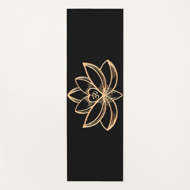 Gold Lotus  Yoga Mat (Front)