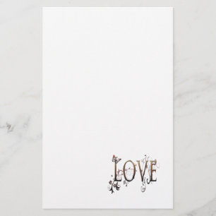 Gold Love Stationery