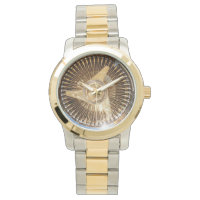 Gold Lowrider Wire Wheels Watch