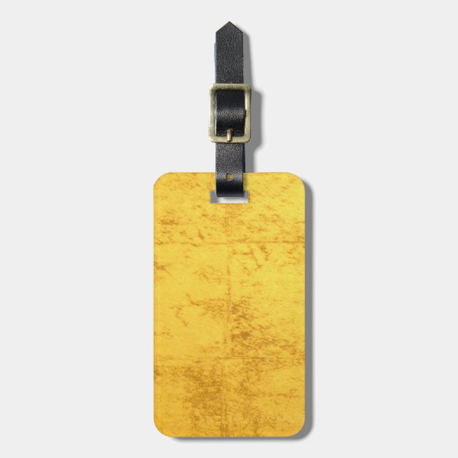 Gold Luggage Tag (Front Vertical)
