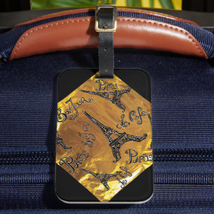 Gold Luggage Tag