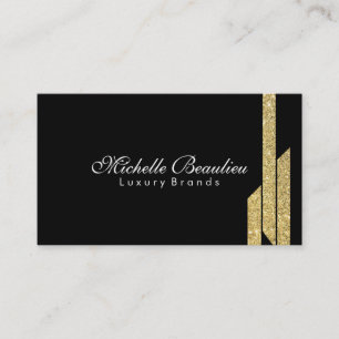 Gold Lustre Polygons 4 Business Card