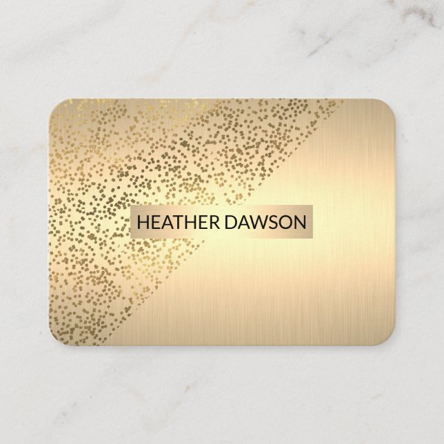 Gold Lux / Speckled Business Card (Front)
