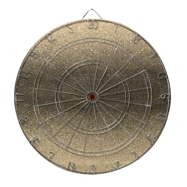 Gold Luxury Black Glitter Ombre Stylish Glamour Dartboard (Front)