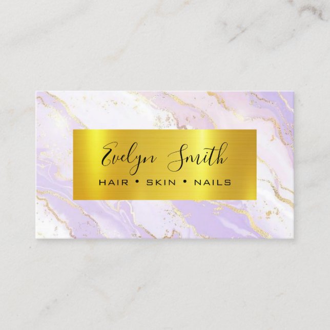 GOLD Luxury Boutique Ivory Business Card (Front)