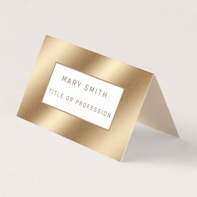 Gold Luxury Business Card (Front)