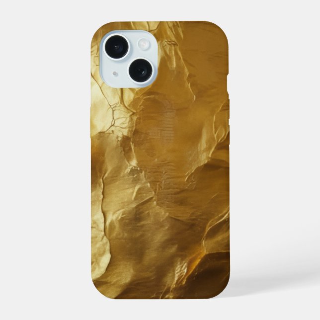 Gold Luxury  iPhone 15 Case (Back)