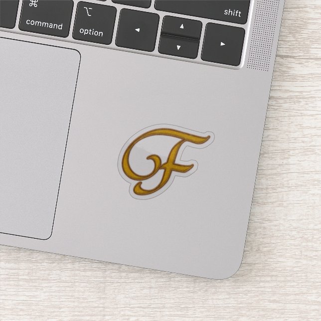 Gold Luxury Monogram F (Detail)