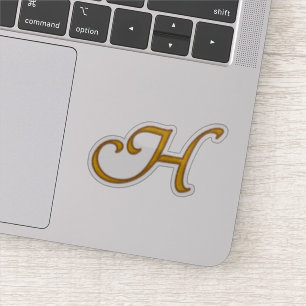 Gold Luxury Monogram H