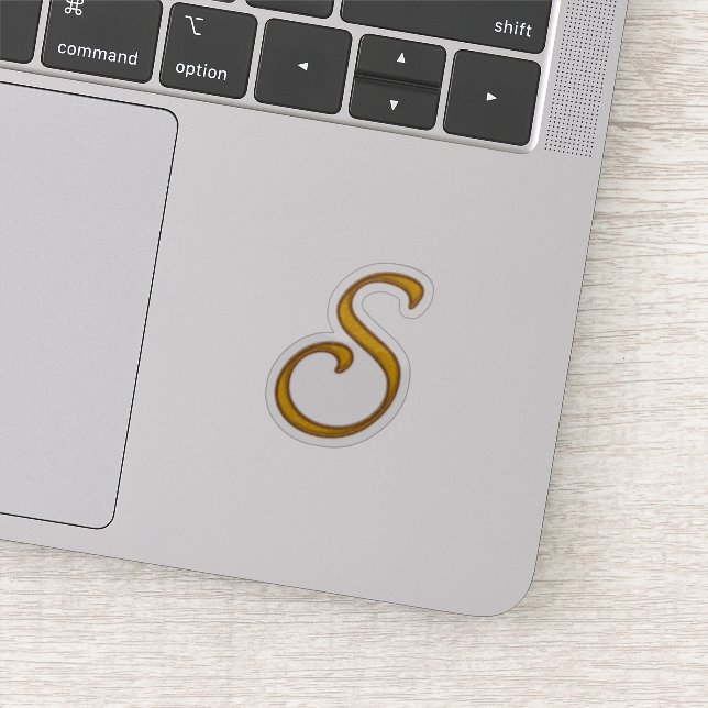 Gold Luxury Monogram S (Detail)