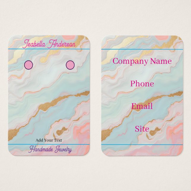 Gold Luxury Popular Blush Pink Mint Collection (Front & Back)