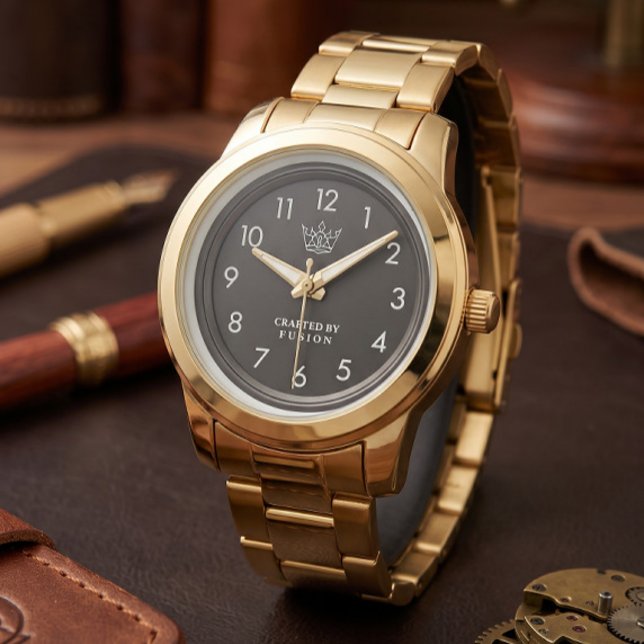 Gold Luxury Watch | Classic Numeral Timepiece (Creator Uploaded)