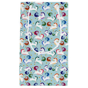 Gold Magical Star Rainbow Unicorn Small Gift Bag