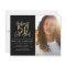 Gold making 50 look good photo birthday invitation