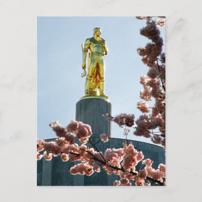 Gold Man Postcard (Front)