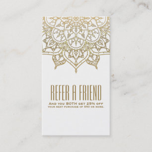 Gold Mandala Chic Refer a Friend Referral