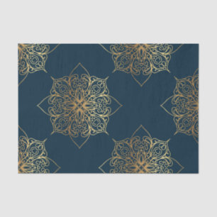Gold Mandala Damask Pattern Tissue Paper