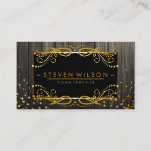Gold Mandala Decorative Yoga Holistic Health Business Card
