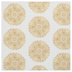 Gold Mandala Fabric