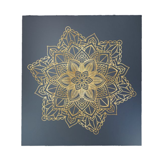 Gold Mandala Notepad (Front)