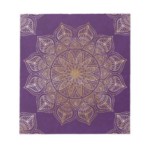 Gold mandala notepad