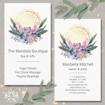 Gold Mandala Pink Crystals Psychic Spa Spiritual