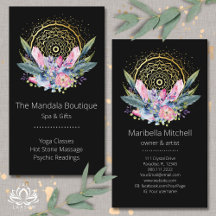 Gold Mandala Pink Crystals Psychic Spa Spiritual 