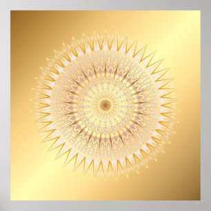 Gold Mandala Poster