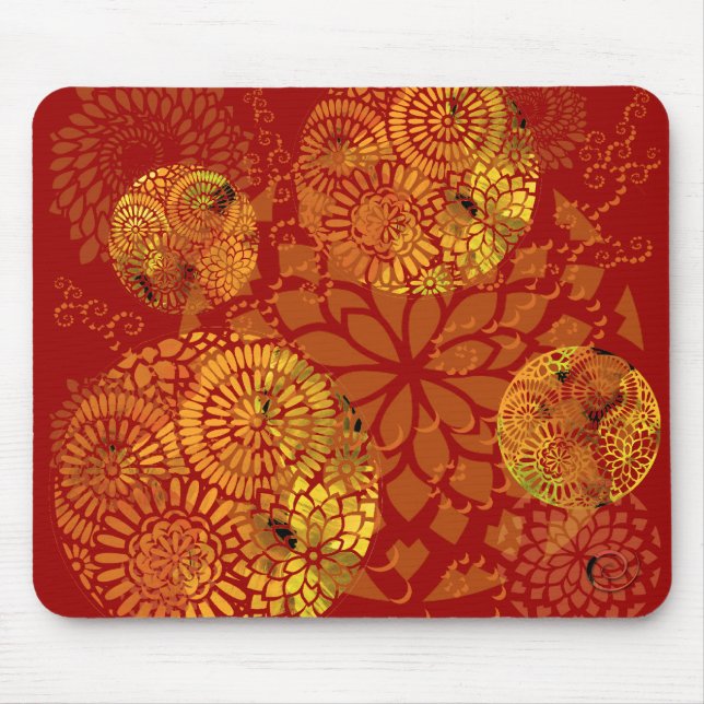 Gold Mandalas Mousepad (Front)