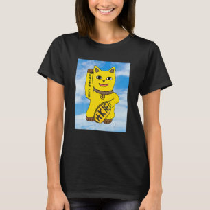 Gold Maneki Neko Cat Apparel T-Shirt