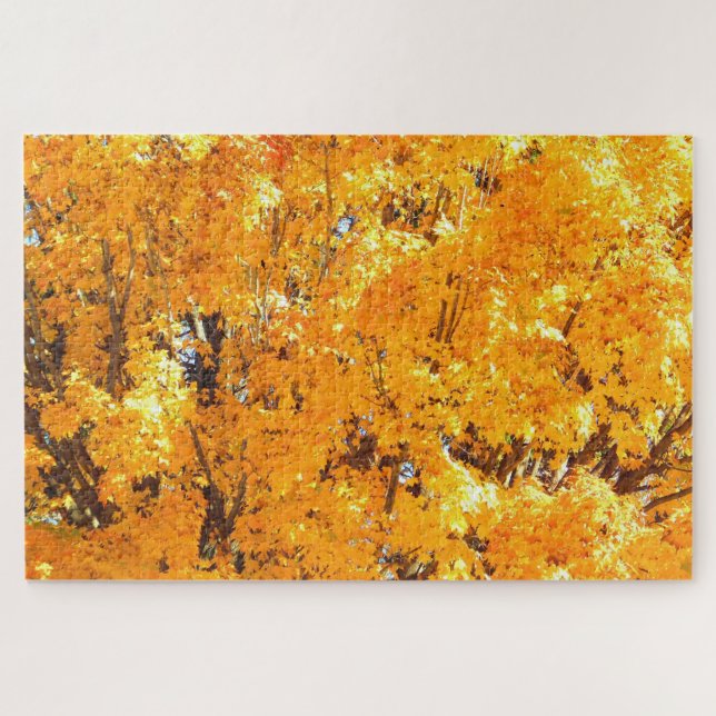 Gold Maple Tree Jigsaw Puzzle (Horizontal)