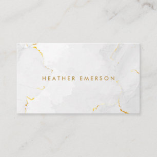 Gold Marble Business Card