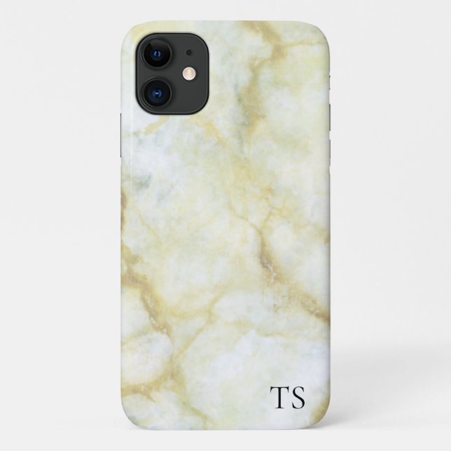 Gold Marble Custom iPhone Case (Back)