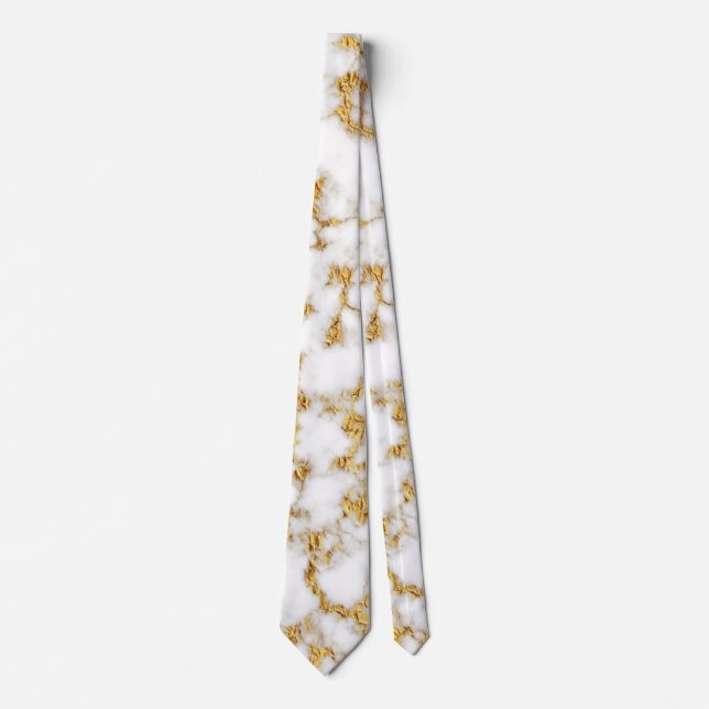 Gold Marble Foil Texture Tie (Front)